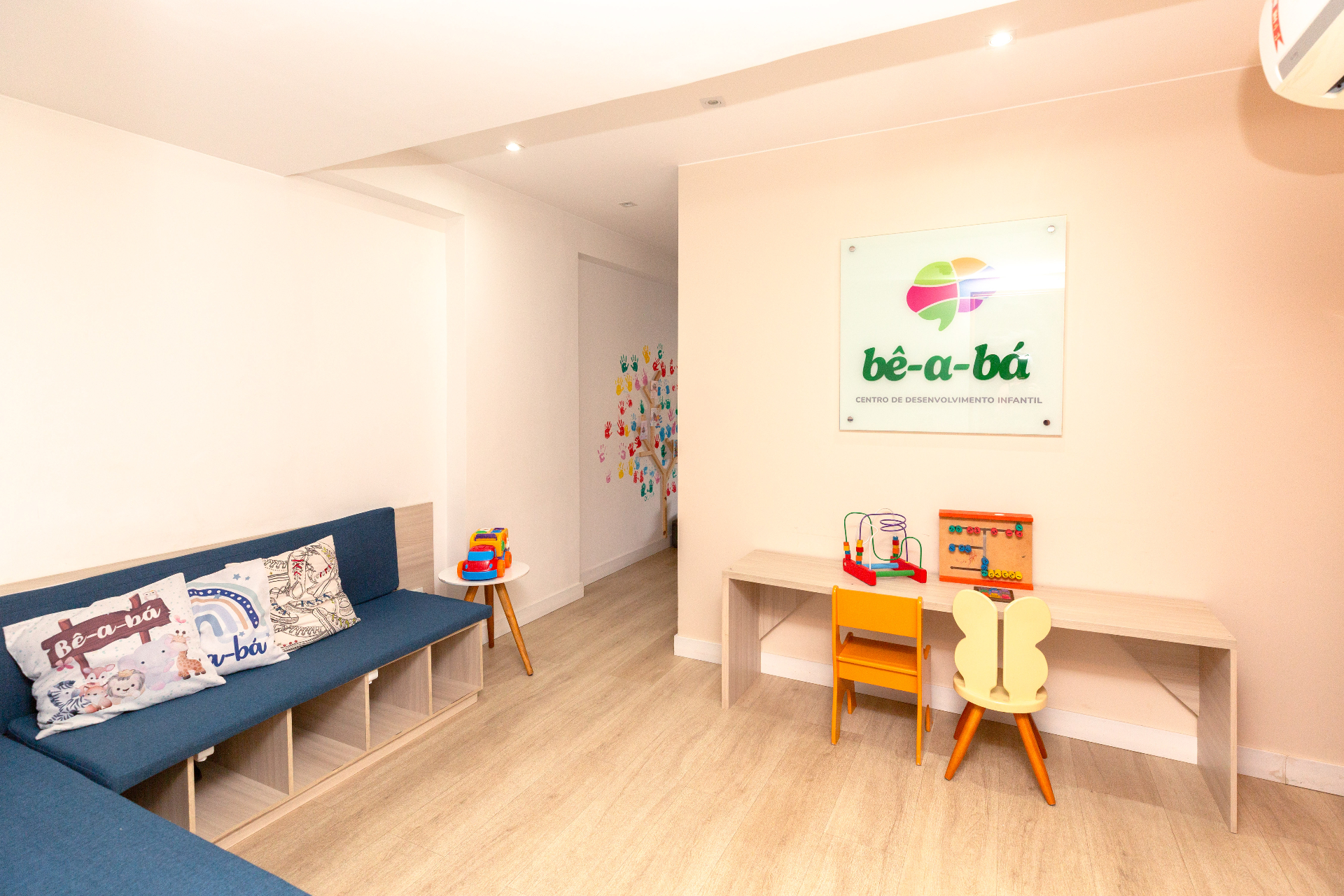 Sala de acolhimento da bê-a-bá Centro de Desenvolvimento Infantil